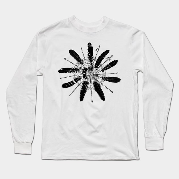 feathers Long Sleeve T-Shirt by BekimART